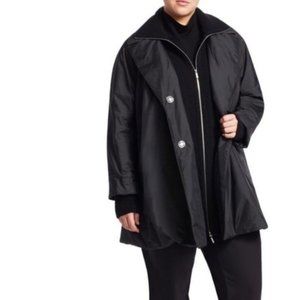 Lafayette 148 Arie Zip Out Insert Black Jacket